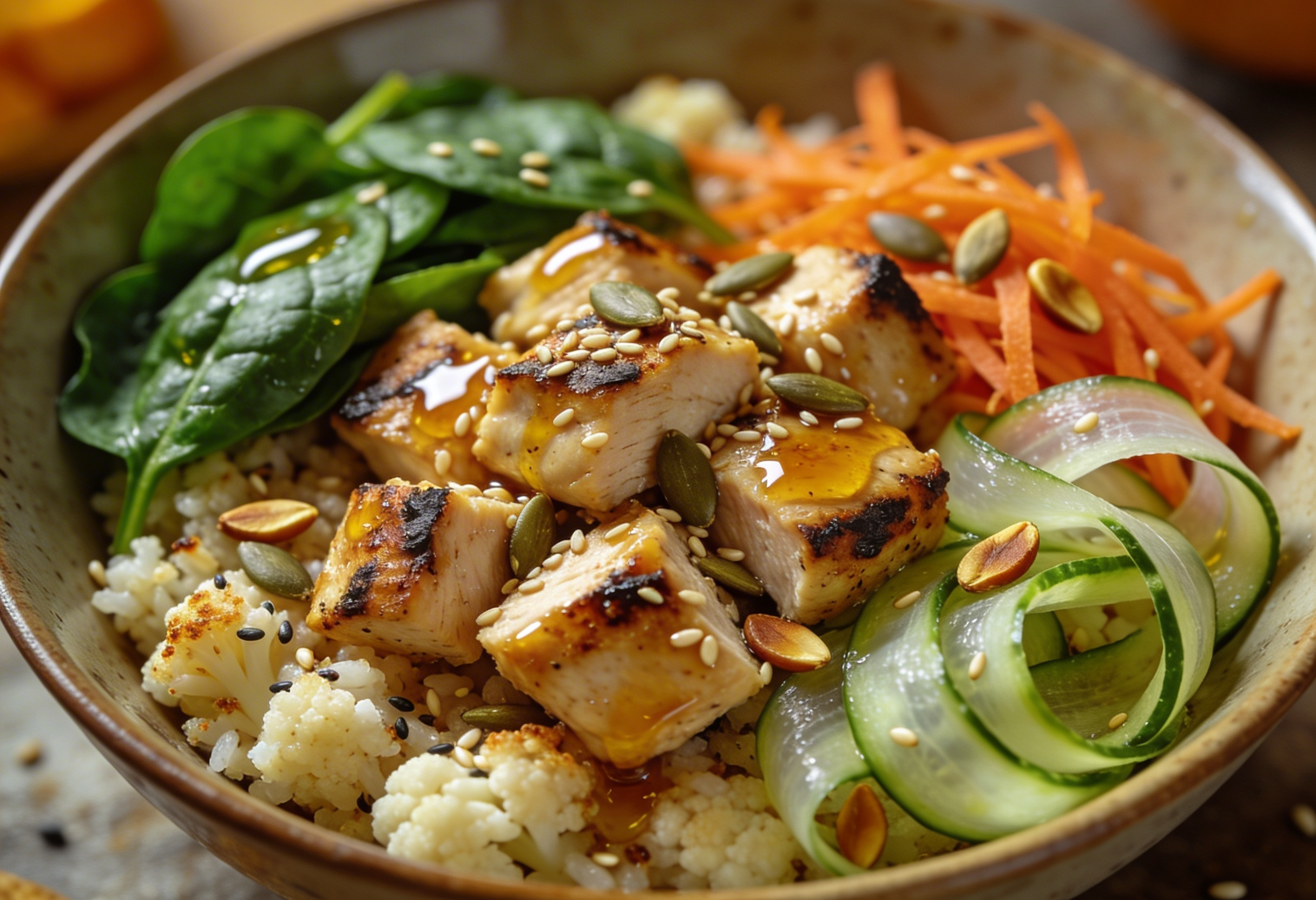 roasted sesame and cauliflower